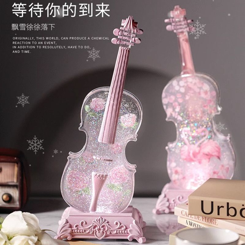 Hộp Nhạc Hình Đàn violin Kết Nối bluetooth Sang Trọng