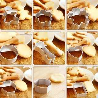 Khuôn Cutter Nhấn Bánh Quy Khuôn Bánh Cookies Tạo Hình Khuôn Làm Bánh Quy Chất Liệu Nhôm Nhiều Hình Dáng Đẹp Mắt