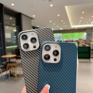 Ốp Điện Thoại Họa Tiết Sợi Carbon Cho IPhone 15 14 ProMax 13 12 11 Pro XS Max XR X 8 7 Plus SE 2020 Ốp Lưng Nhựa Cứng Vỏ Đèn K01