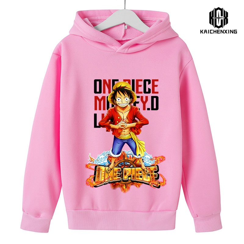 Áo hoodie In Hình one piece Thời Trang 2023 Dành Cho Bé Trai Bé Gái