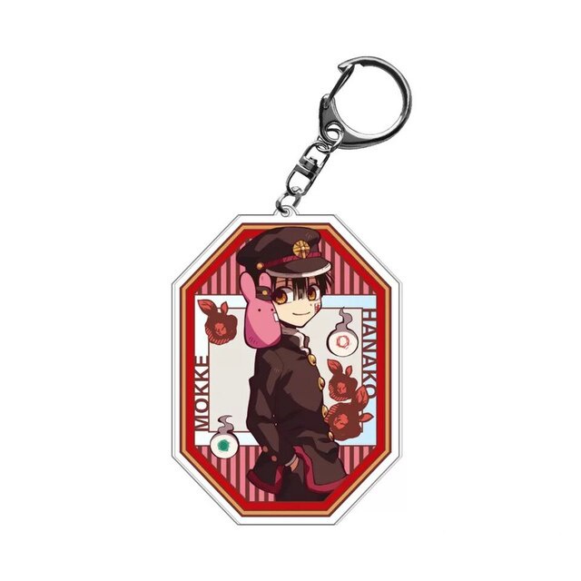 Móc khoá Japan Anime Toilet-bound Hanako-Kun Keychain Romantic in 2 mặt rõ nét nhựa Acrylic Phụ kiện trang trí chibi