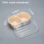Hộp đựng thức ăn nhẹ GUSTAVA, 500ml / 700ml / 850ml / 1000ml Đóng gói dùng một lần tập thể dục, Salad Takeout Hộp Bento dày Hộp cơm trưa chia giấy