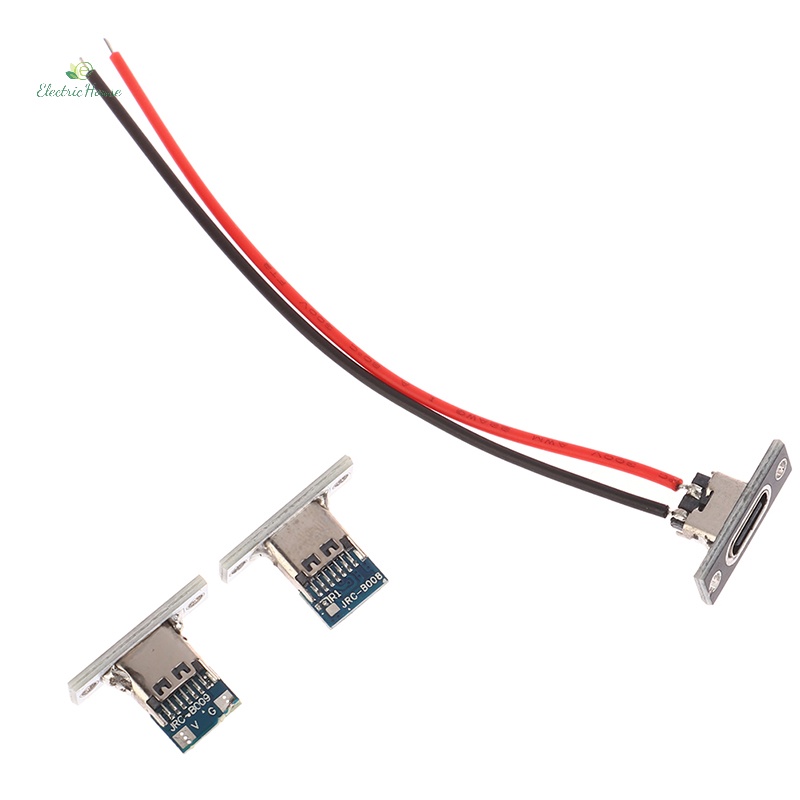 [Ngôi Nhà Điện] usb jack type-c 2pin 2p 4p Đầu Nối female Chống Nước Cổng Sạc usb type c