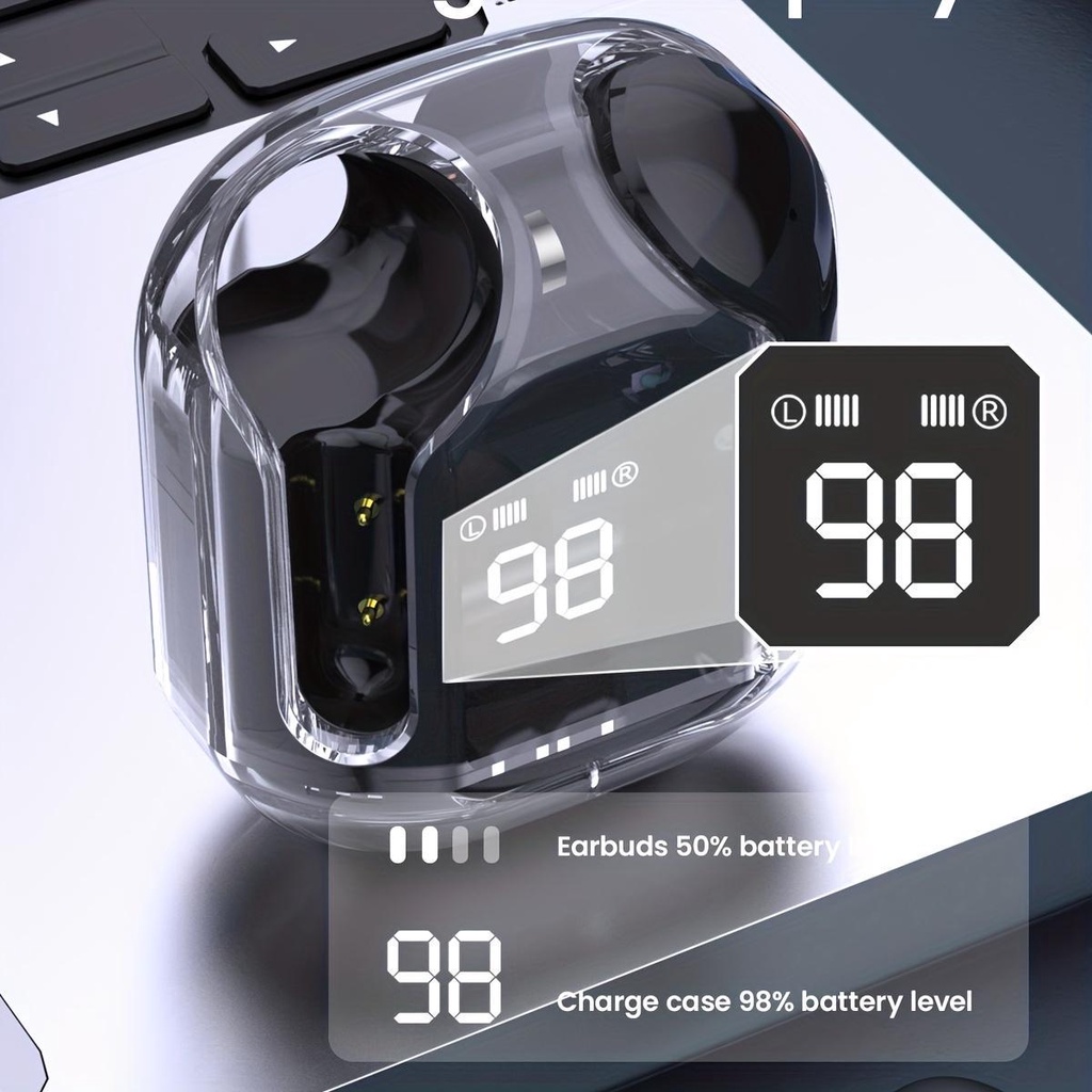 Tai Nghe Nhét Tai 1 Cái (Freebie: Case + Móc Khóa) Tai Nghe Bluetooth Không Dây Âm Thanh Nổi Bằng Silicon Nhiều Màu Sắc Phong Cách Hàn Quốc Tích Hợp Micro Cho Điện Thoại Thông Minh android ios