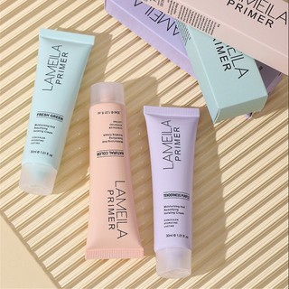 Kem dưỡng ẩm LAMEILA Isolation Cream dưỡng ẩm làm đều màu da sữa cô lập nhẹ dễ thoa trang điểm mắt trang điểm mắt dưỡng ẩm da sáng ღ Pink Girl Bling Makeup Look