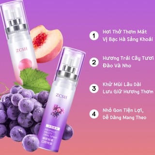 Xịt Thơm Miệng ZCSH Spray The Mát Không Cay Hương Trái Cây Nhỏ Gọn Tiện Lợi 20ml