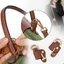 Dây da thật KANGN, Khóa biến hình thay thế không đục lỗ, Dây đeo vai Túi xách đeo chéo cho Longchamp