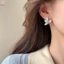 1 Cặp Bông Tai Hoa Pha Lê Màu Sắc Thời Trang Phong Cách Hàn Quốc Cho Nữ Bông Tai Thanh Lịch Tinh Tế Tiệc Cưới Trang Sức Quà Tặng Mới