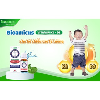 Vitamin BioAmicus D3 K2-MK7 - Hỗ trợ bé hấp thu canxi