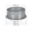 NOTE1 Ống nối mặt bích, Ống thẳng kim loại sắt mạ kẽm 3 / 4 / 5 / 6 / 8 inch, Ống xả phòng tắm sưởi ấm Hệ thống HVAC thông gió làm mát