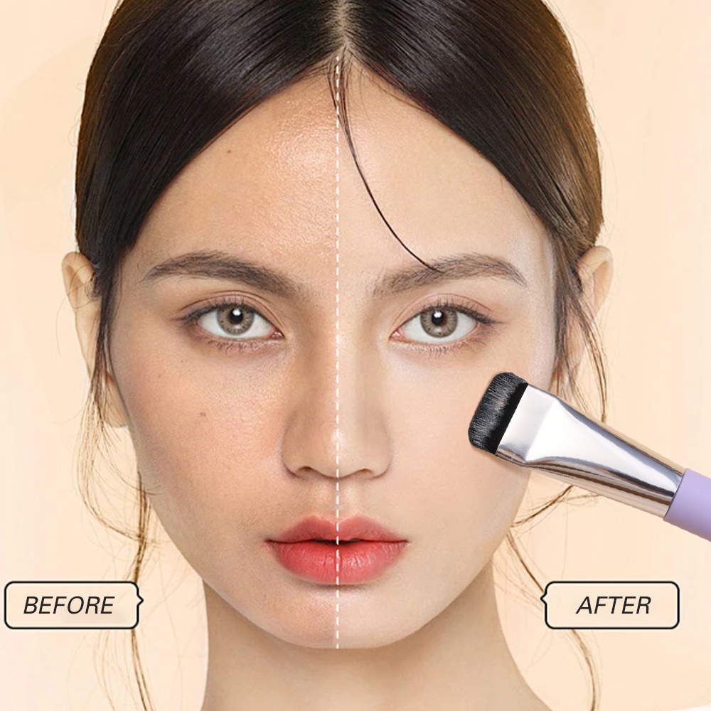 Cọ Trang Điểm Đầu Dẹt Siêu Mỏng Dùng Tạo Khối / Kem Nền BB / Kem Nền Chuyên Nghiệp Cho Nữ