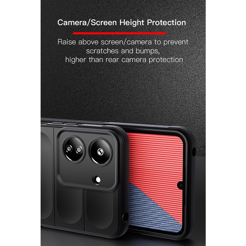 Dành Cho Xiaomi Redmi 13C 13R 13 14C 14R 15C 15A 15 5G Da Thân Thiện Sang Trọng TPU Chống Sốc Ốp lưng Ốp Lưng