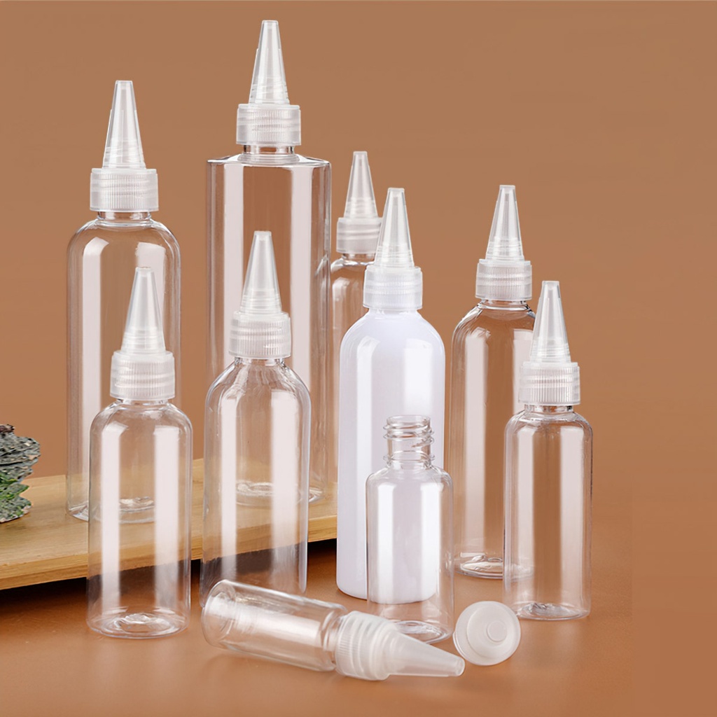 10 Chiếc Chai nhựa rỗng trong suốt dung tích 5-100ml có thể tái sử dụng ...