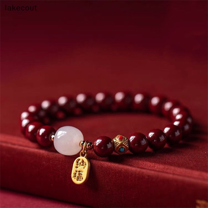 Vòng Tay Chuỗi Hạt May Mắn Màu Đỏ May Mắn Có Thể Điều Chỉnh Kích Thước Dành Cho Nam Và Nữ hye