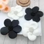 NKSFX Đính Hạt Táo, Vải Polyester Giả Vải Dán, Hình Hoa Đơn Giản DIY Đính Hạt Hoa