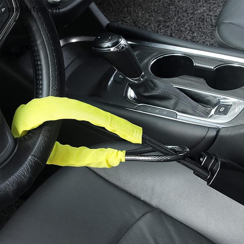 Xoitop 1 Bộ Khóa Chống Trộm Chống Xe Tải SUV RV Van Đa Năng Ô Tô Vô Lăng Khóa Có Dây An Toàn Khóa Chắc Chắn VN