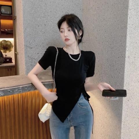 ÁO KIỂU RÚT DÂY MỘT BÊN  RE8 Top Nữ