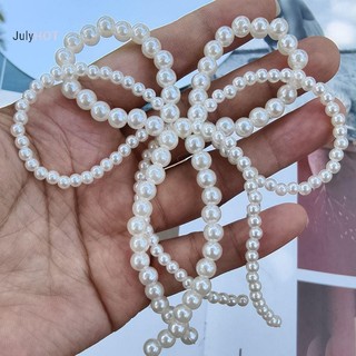 Julyhot Ngọc Trai Thanh Lịch Nơ Quyến Rũ Để Làm Đồ Trang Sức DIYs Móc Khóa Vòng Cổ Bông Tai Thủ Công Khóa Giày Phụ Kiện Trang Trí Massivedeals