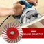 Lưỡi dao khắc FUHUIOT, với lưỡi cưa đá sa thạch chạm khắc 6mm, Đĩa cắt ren bánh xe Mini Phụ kiện máy mài điện