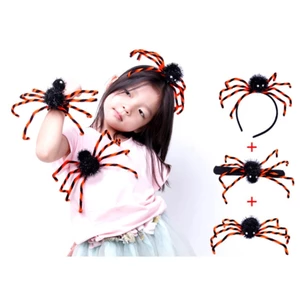 YOI Nhện Hairhoop Ngày Lễ Mũ Chủ Đề Halloween Thổ Cẩm Vòng Tròn Clap Trang Trí Phòng