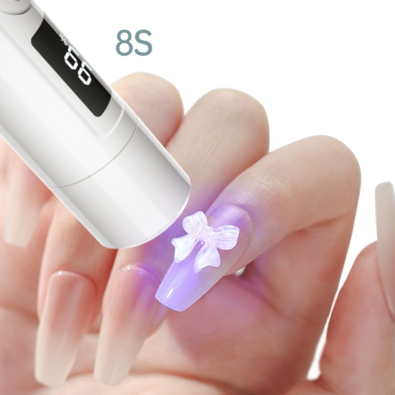 Richh Đèn led uv Sấy Khô Móng Tay 3w Nhanh Khô Chống Trượt Kèm Sạc usb Tiện Dụng