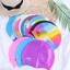 DELMER Mũ Bơi Nhiều Màu Sắc Plus Kích Thước Mũ Bơi Bể Bơi Thực Tế Chống Thấm Nước Nam Nữ Mũ Tắm
