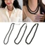 XGB Dây Vòng Cổ Ngọc Trai Đen Vòng Cổ Giả Ngọc Trai Choker Xương Đòn