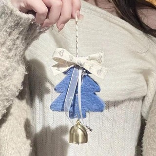 Thẻ treo cây thông Noel ASDFGER, Cây Giáng sinh thủ công Quà Giáng sinh vui vẻ, Thời trang DIY Năm hạnh phúc Chuông nơ treo trang trí