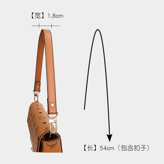Túi xách màu đen đơn giản Dây đeo vai ngắn bằng da, Dây đeo túi nách một vai, Chiều dài 54cm, Chiều rộng 1,8cm, Phụ kiện túi Boutique