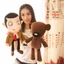 Mr. Bean nhồi bông nhân vật hoạt hình, gấu bông mềm, gấu teddy, búp bê vải, quà cho bé