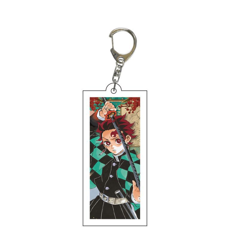 Kẻ giết quỷ: Kimetsu no Yaiba móc chìa khóa xuyên biên giới nhân vật ngoại vi nhân vật ngoại vi acrylic mặt dây chuyền c