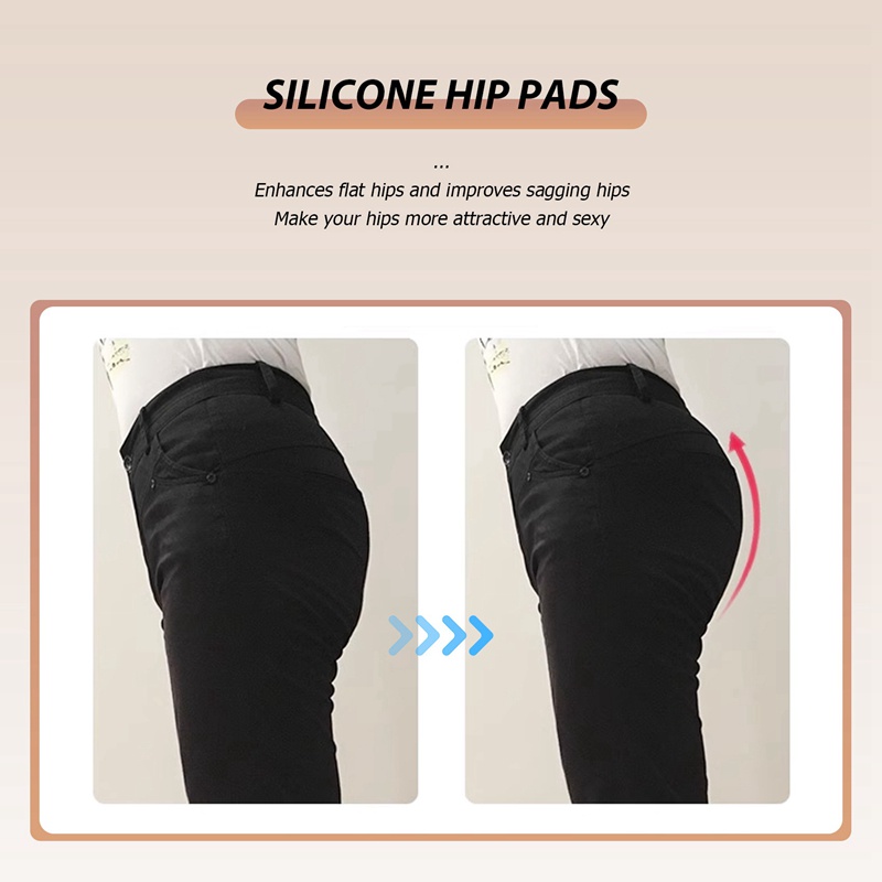 Phụ nữ gợi cảm màu be Silicone Hip Up Pads Mông Tăng cường tăng cường