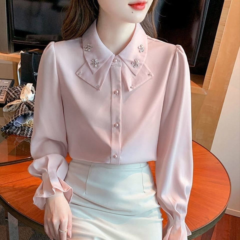 Áo Sơ Mi Chiffon Dáng Ôm Thời Trang Mùa Xuân 2022 Cao Cấp Cho Nữ