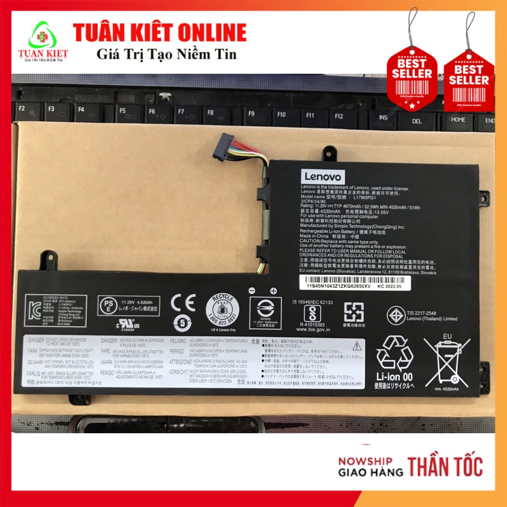 PUGASR L17M3PG1 Laptop Battery Compatible With Lenovo - View #5