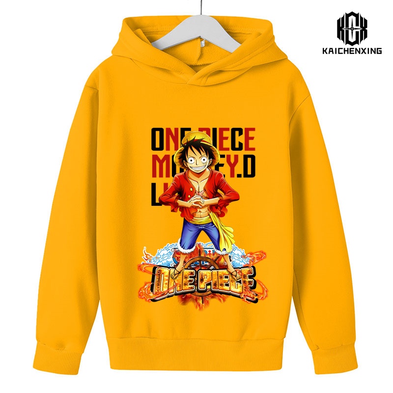 Áo hoodie In Hình one piece Thời Trang 2023 Dành Cho Bé Trai Bé Gái