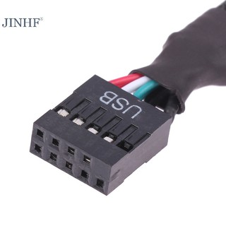 1 Dây Cáp Nối Dài Âm Thanh Cổng usb 9 pin 1 female Sang 2 male y Cho pc diy 15cm