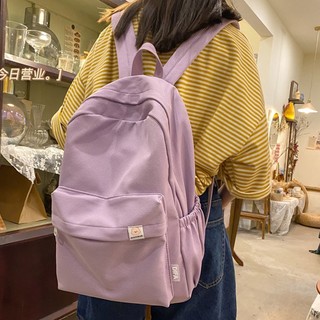 Mới Ba Lô nylon Màu Trơn Chống Thấm Nước Dành Cho Nữ