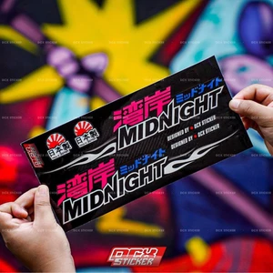 MIDNIGHT | Set Tem Dán Trang Trí Xe Máy , Phụ Kiện , Đa Vị Trí | Không Phai Màu , Không Thấm Nước