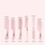 FAVORITEGOODS Lược đuôi ngựa, Chăm sóc tóc xoăn dày đặc Lược chải tóc, Salon công cụ tạo kiểu tóc làm dày màu hồng tiện lợi