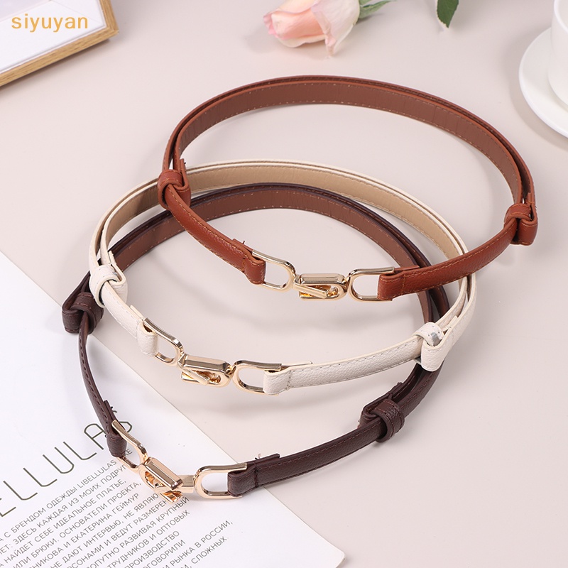 Thắt lưng da khóa kim loại thời trang dành cho nữ