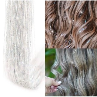 Set 6 Kẹp Tóc Giả Bằng Kim Tuyến Có thể dùng nhiệt Lấp Lánh Mới HaminStore