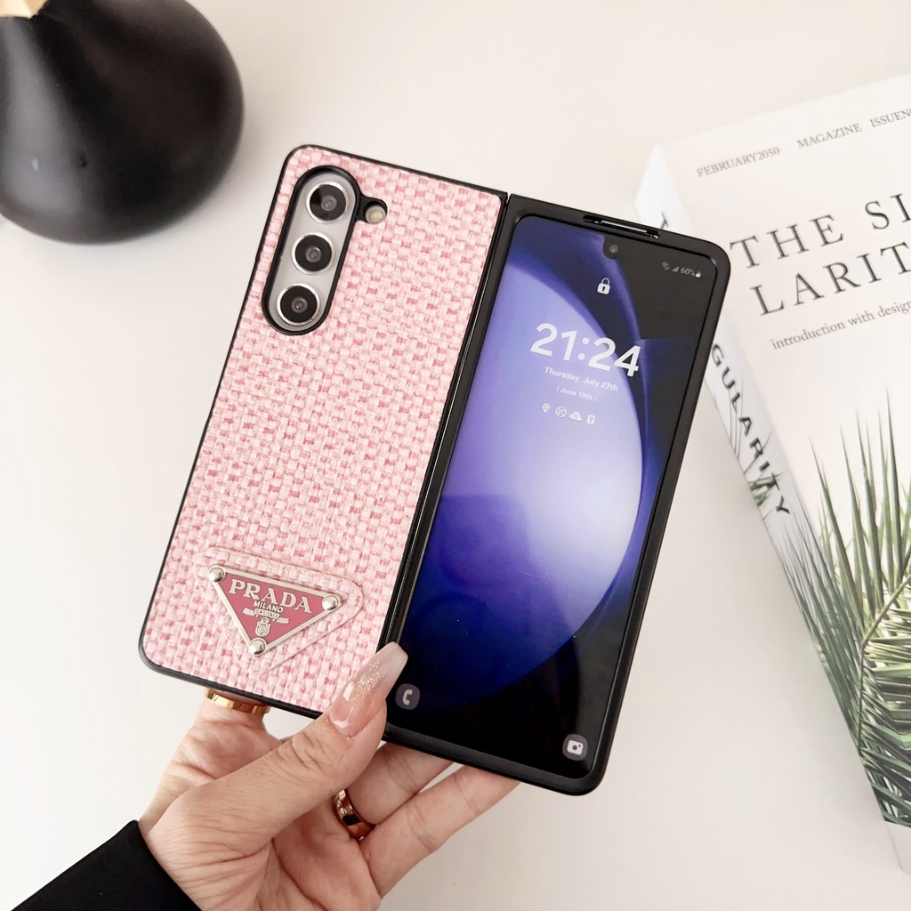 Dành Cho Samsung Galaxy Z Fold 2 3 4 5 6 7 Họa Tiết bện sành điệu Ốp Lưng Có Thể Gập Lại Thiết Kế Độc Đáo Và Sang Trọng Cho Galaxy Z Fold7 Vỏ Điện Thoại Chống Sốc Vỏ Bảo Vệ