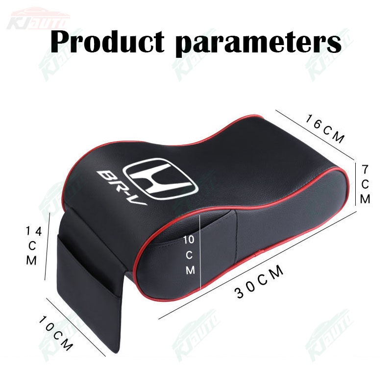 Đệm Tỳ Tay Bằng Da Lót Mút Hoạt Tính Nâng Chiều Cao Giảm Mệt Mỏi Trang Trí Xe Hơi Honda BRV