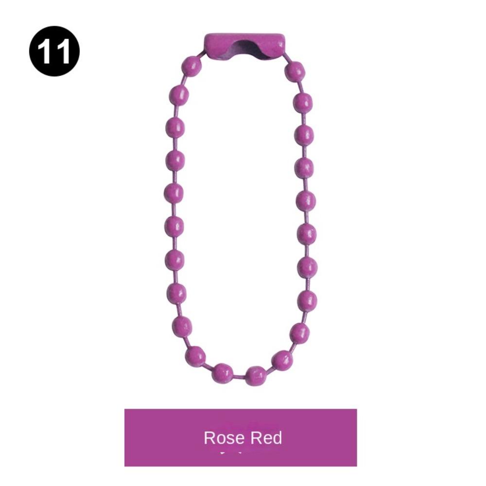 Hobbyin 50 / 100 CÁI Bóng Hạt Dây Xích, DIY 10cm Móc Chìa Khóa, Búp Bê Kim Loại Handmade Nhãn Tay Thẻ Kết Nối Chìa Khóa