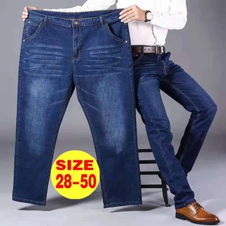 Quần Jeans Ống Rộng Plus Size Cho Nam 10XL