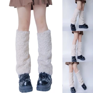 XGB Trang Phục Nữ Lông Thú Giả Ấm Áp Fuzzy Chân Ấm Áp Boot Tay Áo Boot Cover