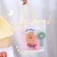 Túi xách lưới AFTEROF, Túi đựng mỹ phẩm hình gấu dễ thương trong suốt dành cho nữ, Túi đi biển bơi thời trang ngoài trời tiện lợi