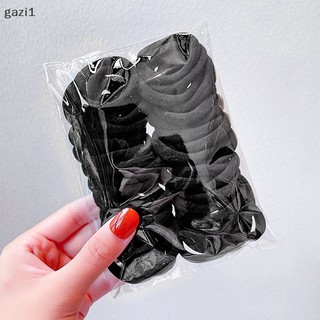 Set 1 / 50 Dây Cột Tóc Cao Su Co Giãn Màu Trắng Đen Cho Bé Gái
