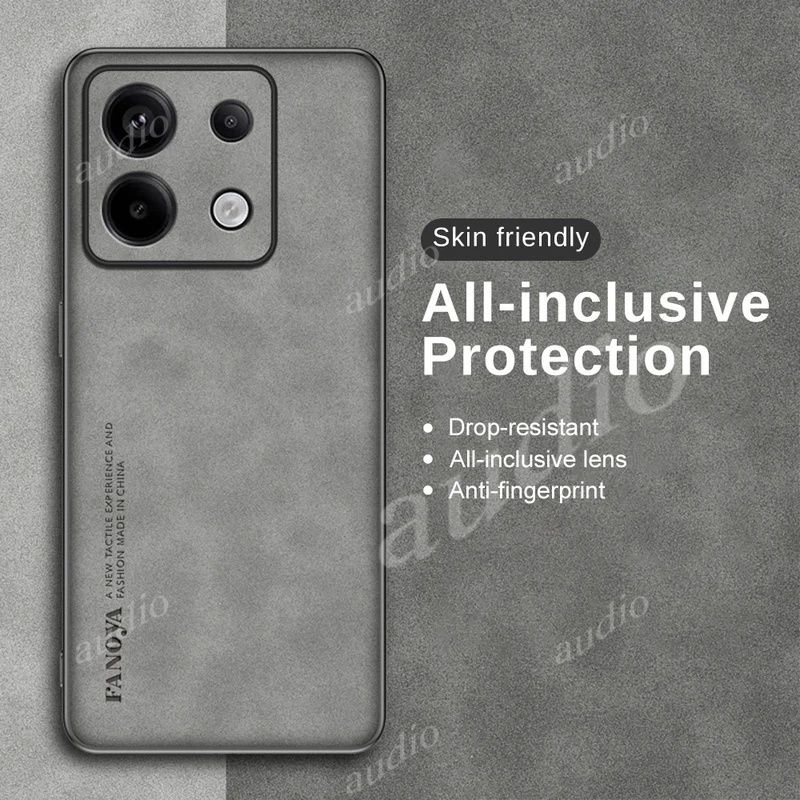 Dành Cho Poco m6 Pro M6Pro 4G 2024 Ốp Lưng Da Cừu Da Cao Cấp Cho Poco m6 Pro 6M Pro PocoM6 Pro PocoM6Pro 4G Da Từ Tính Xe Đứng Tấm Silicon Mờ Điện Thoại