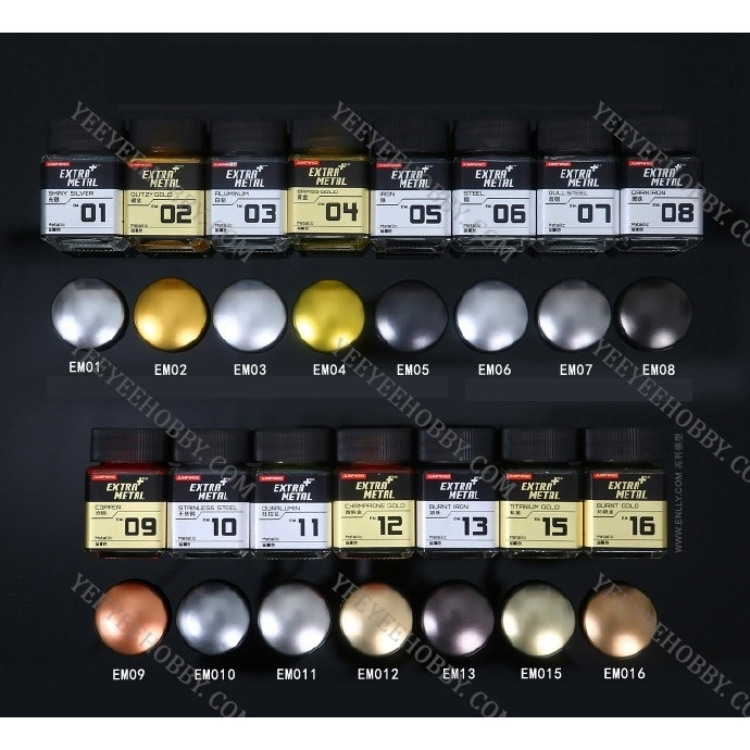 TỔNG HỢP MÀU KIM LOẠI EXTRA METAL COLOR EM01 ~ EM32 / MÀU KIM LOẠI CAO ...